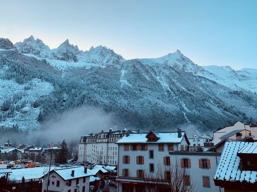 Vue balcon sur Chamonix
